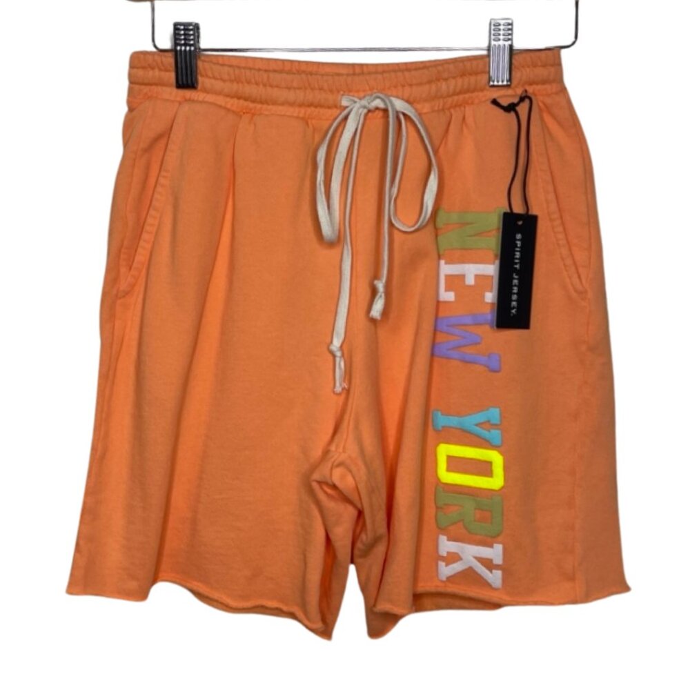 SPIRIT JERSEY | NWT Orange Unisex Shorts New York Pastel | Size XS